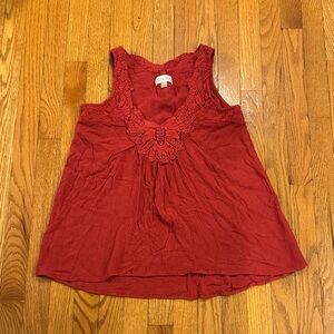 Knox Rose Red Lace Tank Top